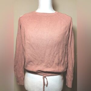 Abercrombie cold shoulder knit sweater top